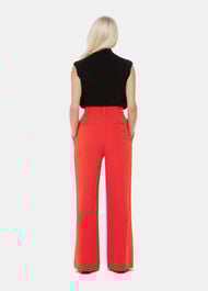 Petite Harper Crepe Wide Leg Trouser