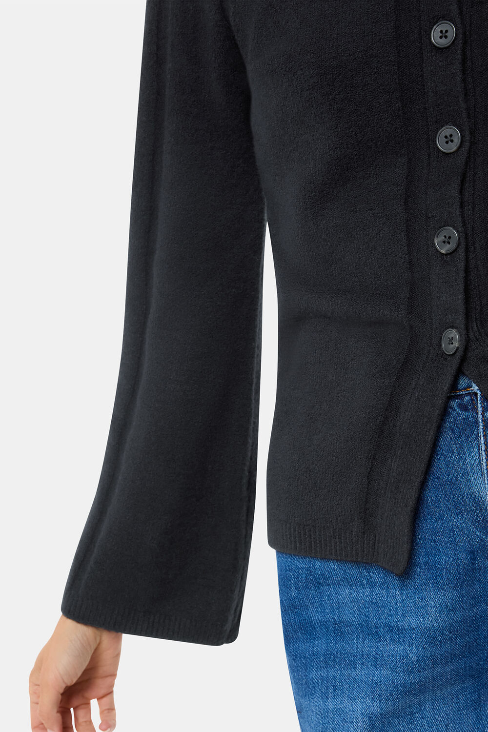 Wide Sleeve Detail Cardigan