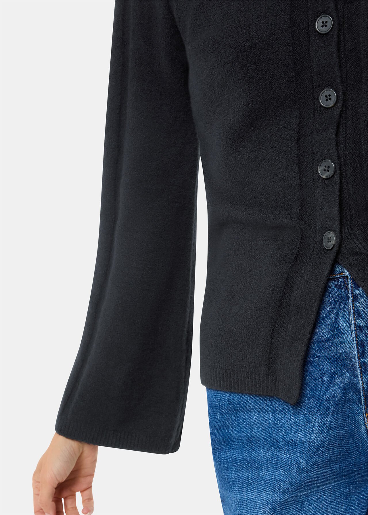 Wide Sleeve Detail Cardigan