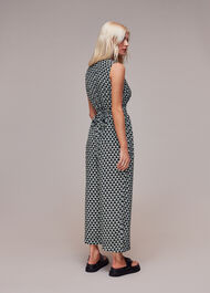 Petite Triangle Checkerboard Jumpsuit