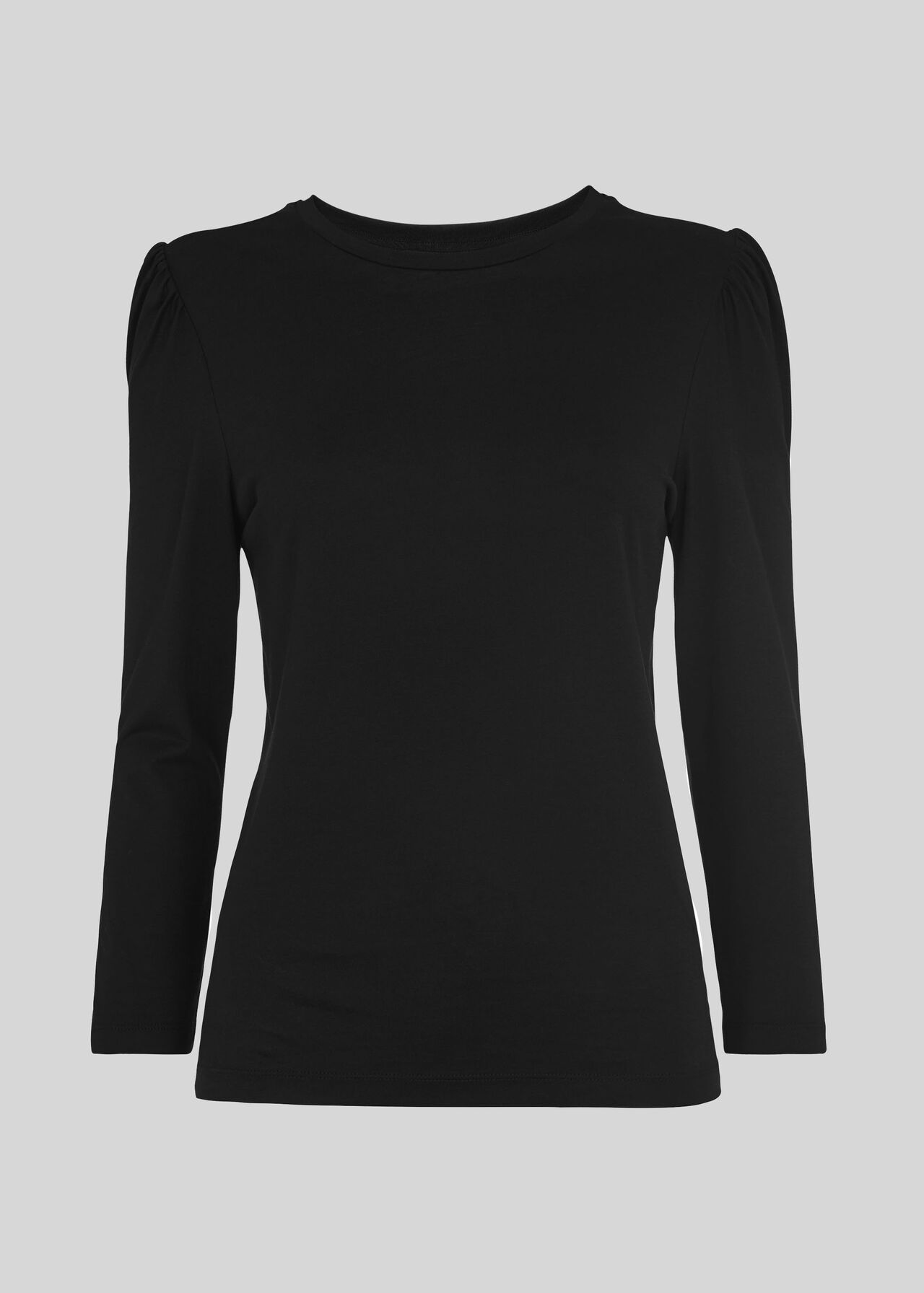 Puff Sleeve Top Black