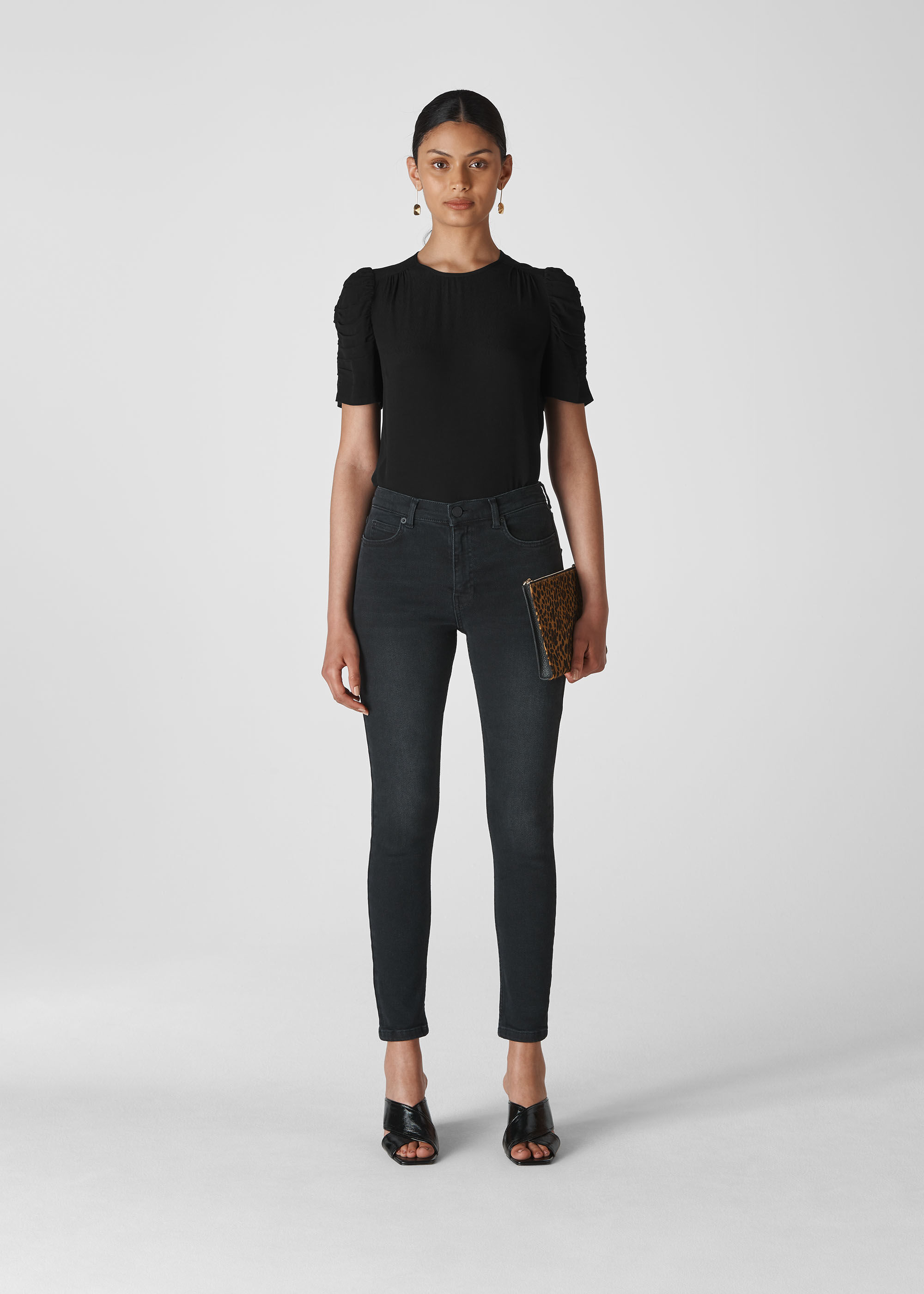 Black Nelly Shell Top WHISTLES