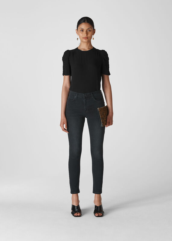 Black Nelly Shell Top