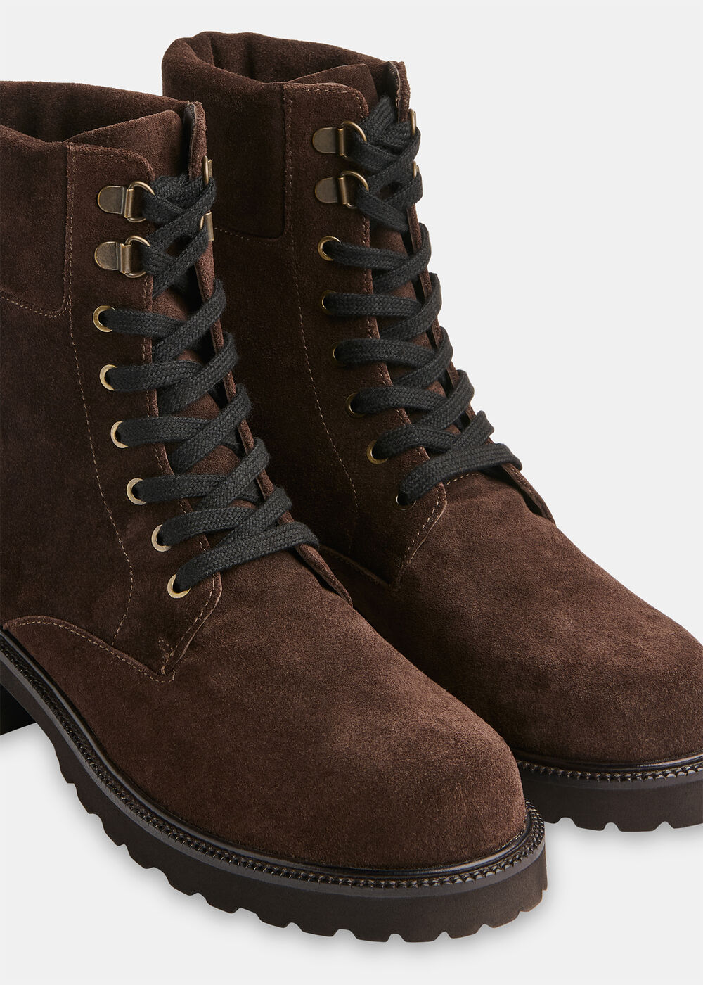 Suede Lace Up Boot