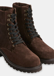 Suede Lace Up Boot