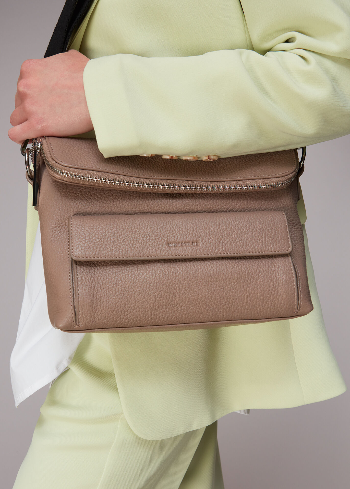Taupe Vida Crossbody Bag WHISTLES