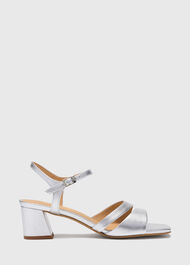 Cutout Block Heel Sandal