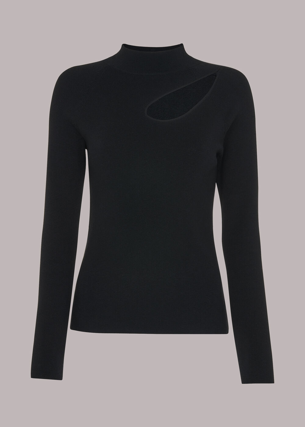 Asymmetric Cut Out Knit