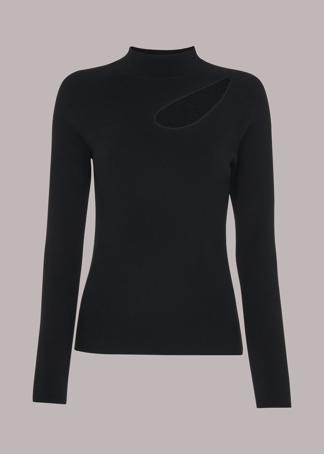 Asymmetric Cut Out Knit