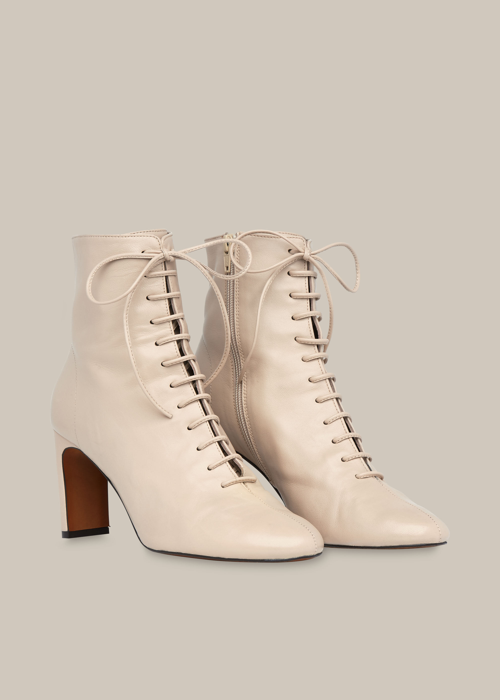 Stone Dahlia Lace Up Boot | WHISTLES 