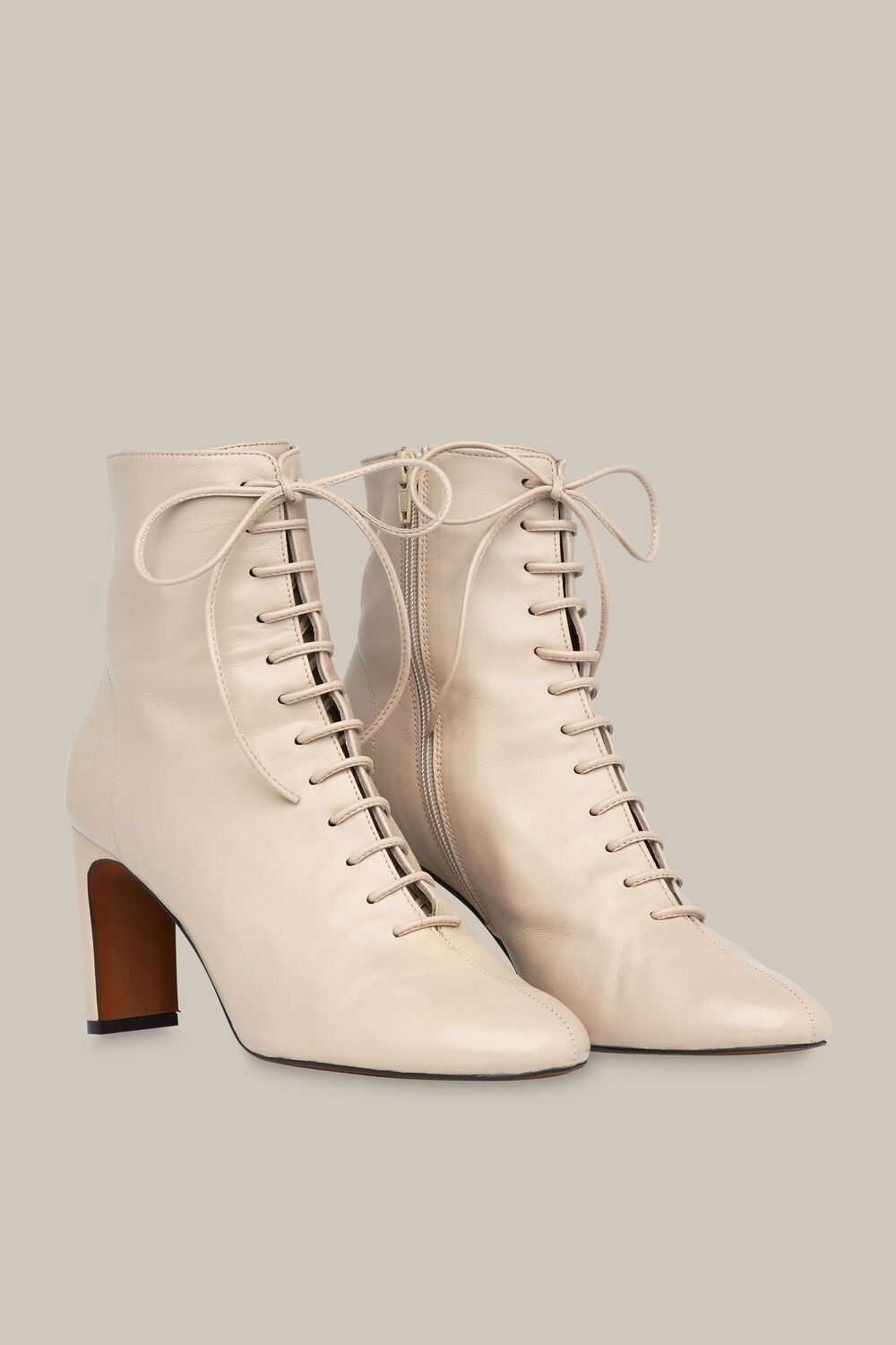 Dahlia Lace Up Boot Stone