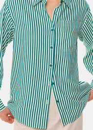 Stripe Linen Blend Shirt