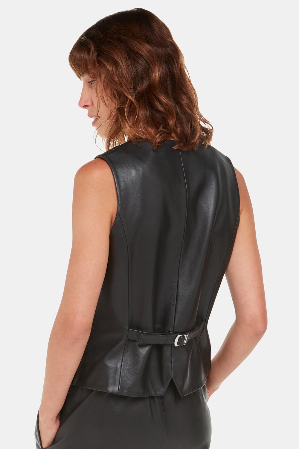 Catrin Leather Waistcoat