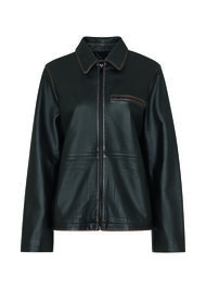 Kate Burnished Leather Jacket