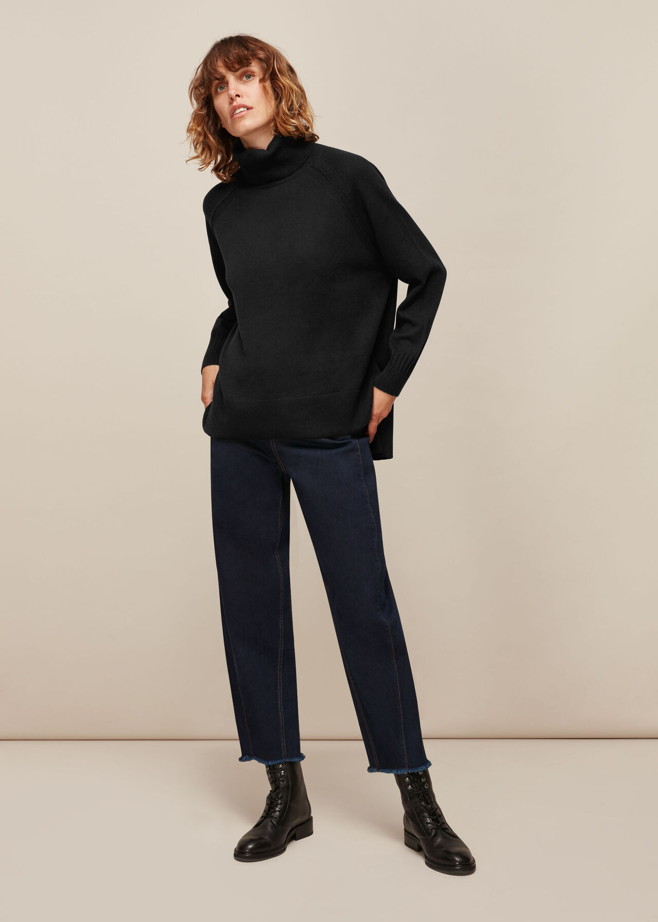 Cashmere Roll Neck Sweater