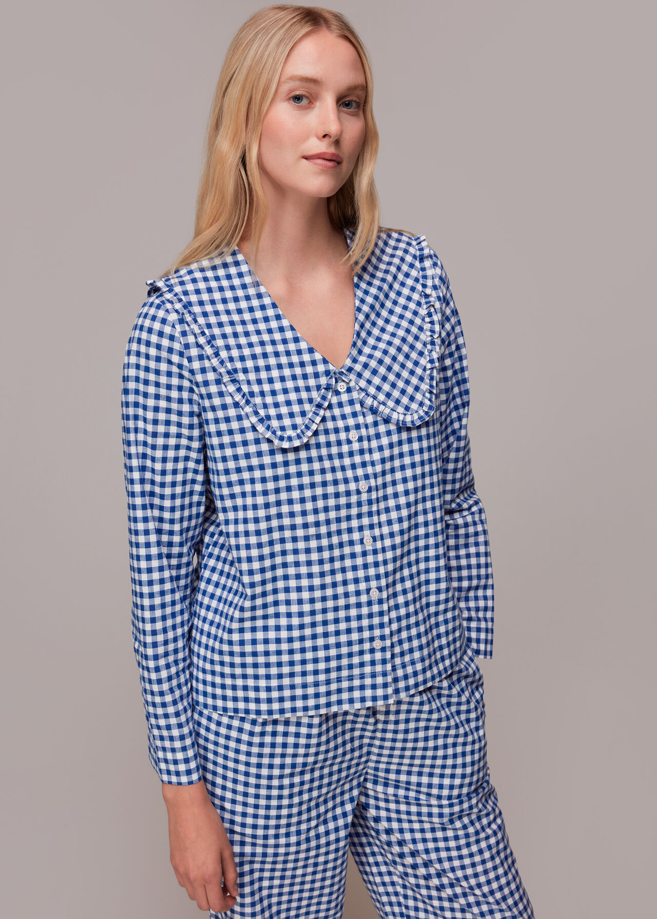 Gingham Collar Pyjamas