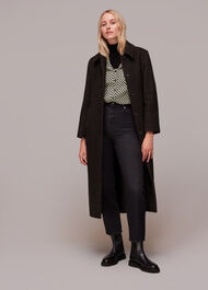 Checkerboard Collar Detail Top