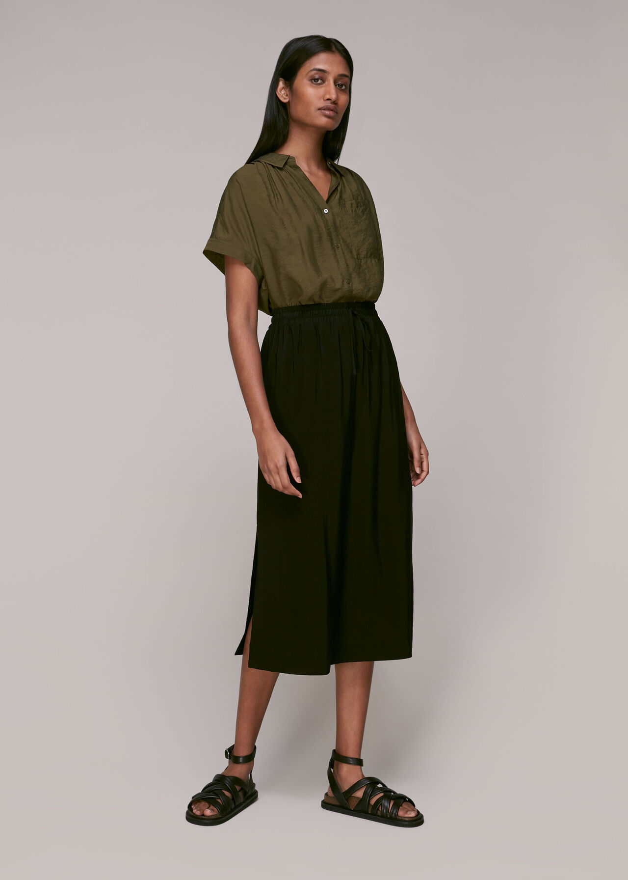 NICOLA BUTTON THROUGH SHIRT
