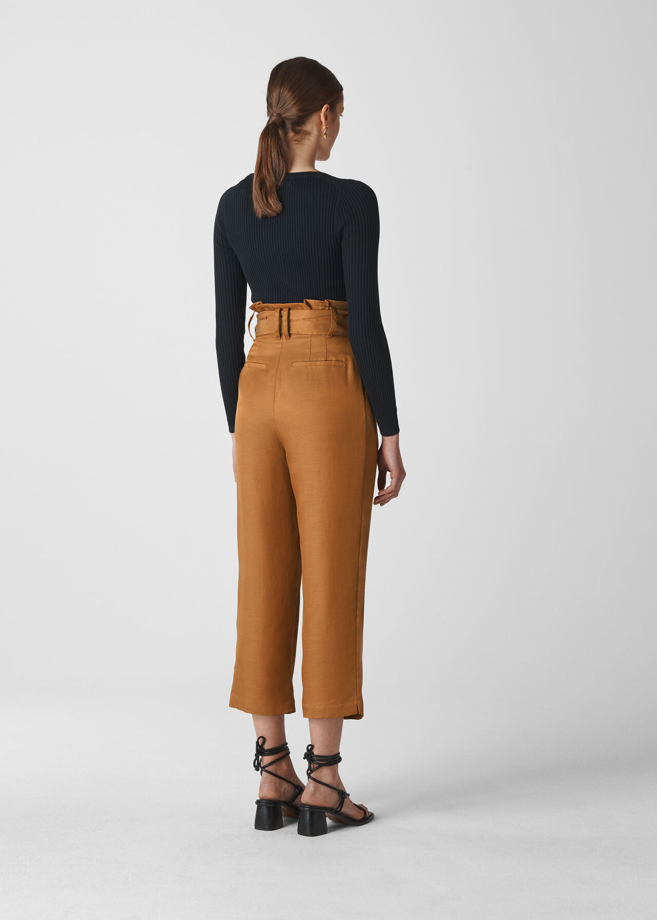 Amelie Paper Bag Trouser Brown