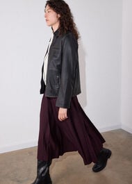 Kate Burnished Leather Jacket