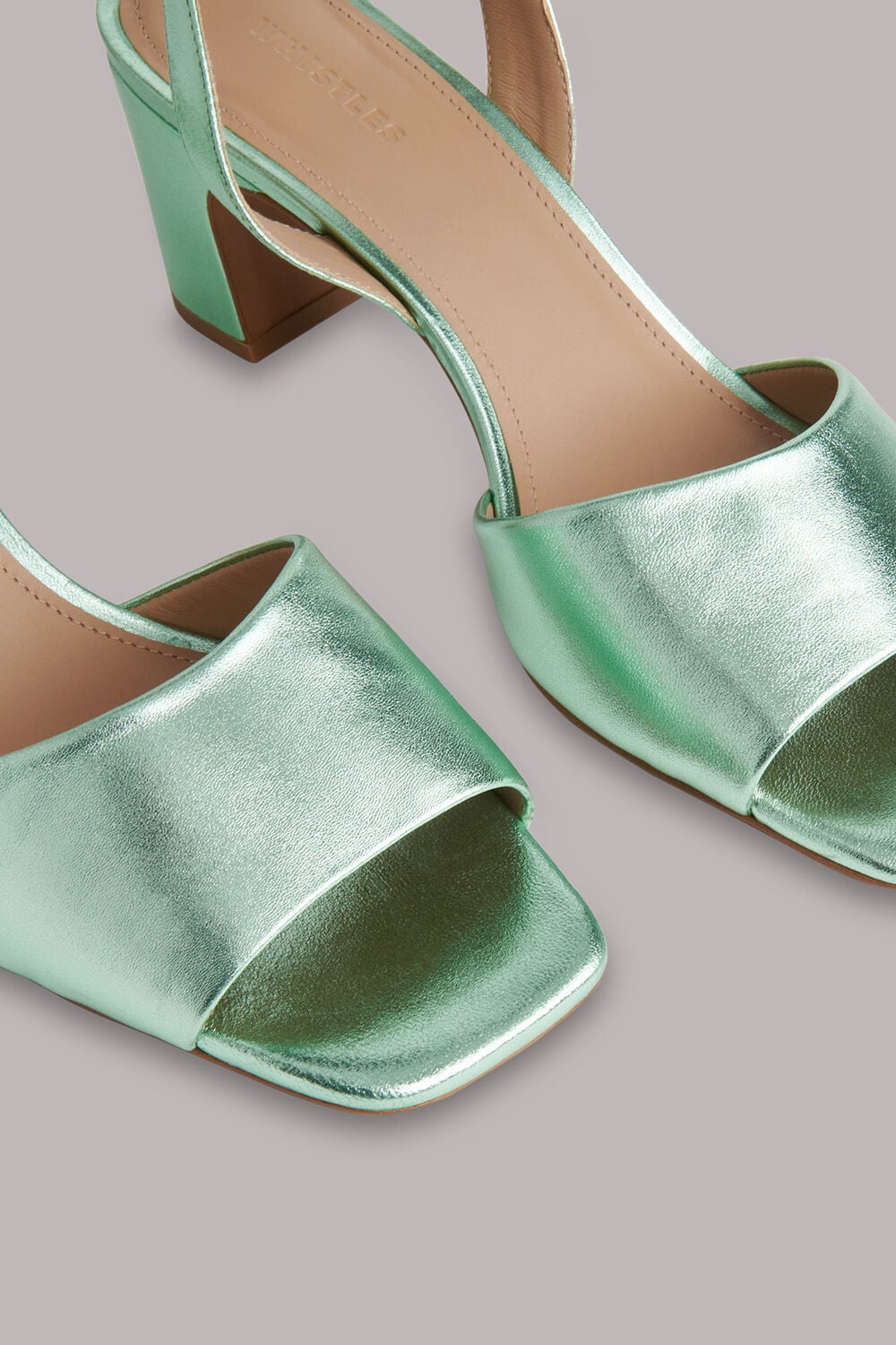 Green Emerson Block Heel Sandal