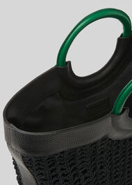 Arkin Crochet Tote Black