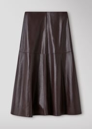 Full Hem Leather Circle Skirt
