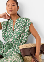 Petite Abstract Squares Jumpsuit