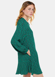 Floral Dot Flippy Dress