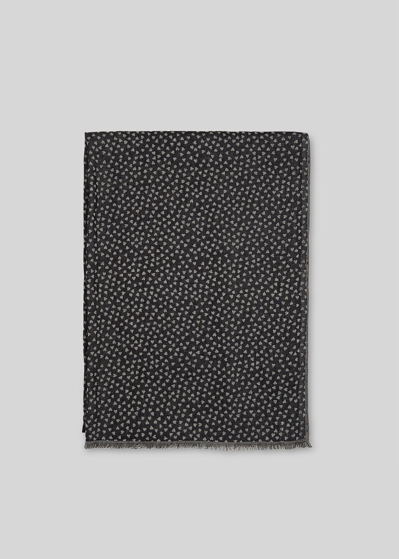 Heart Jacquard Scarf