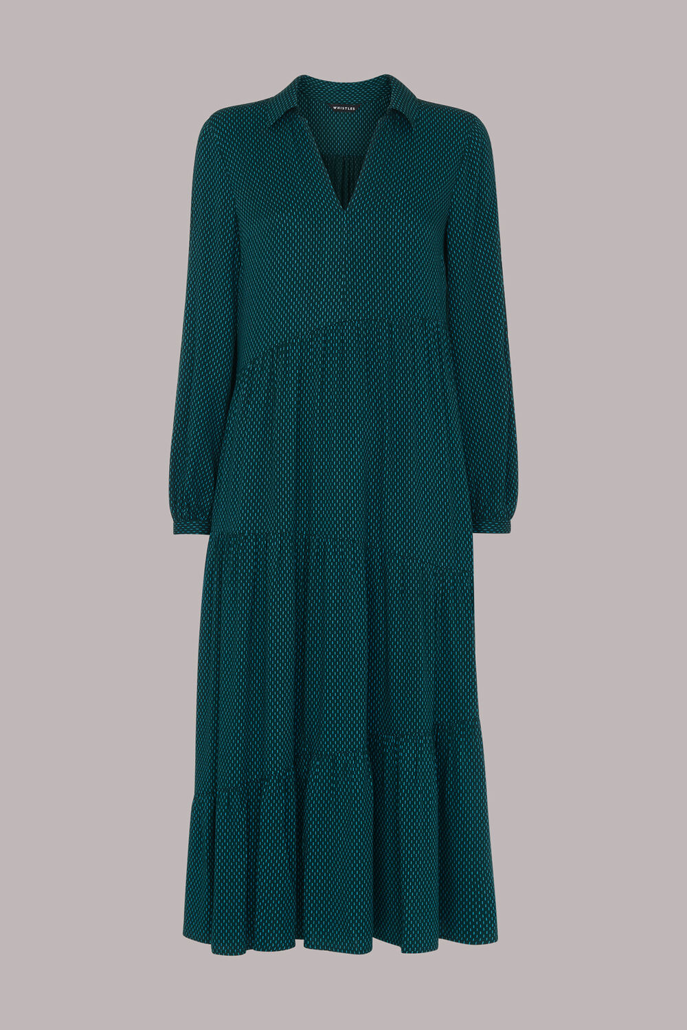 Vertical Dash Trapeze Dress
