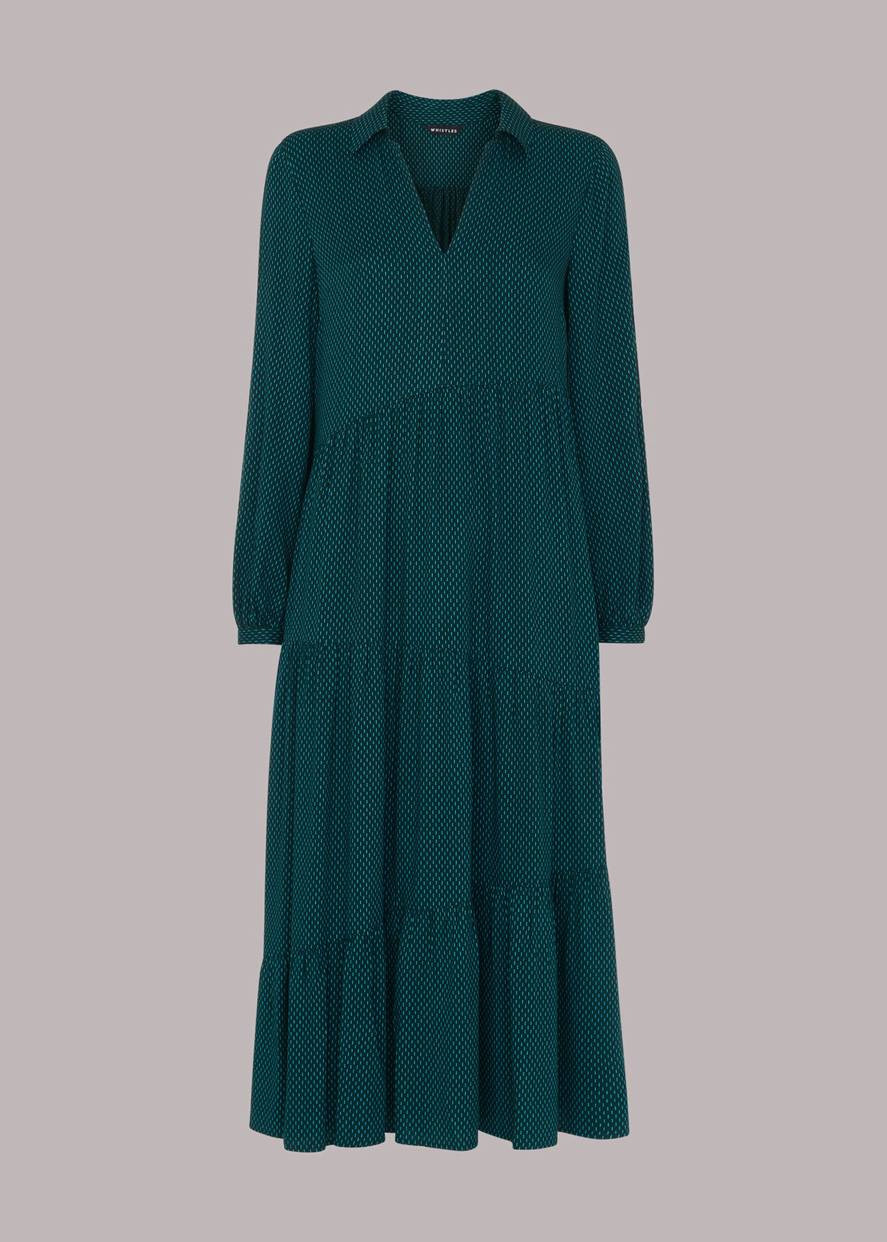 Vertical Dash Trapeze Dress