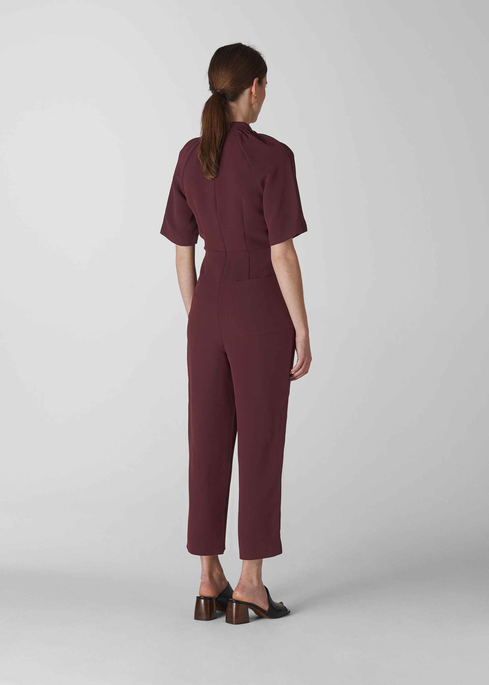 Devyn Crepe Jumpsuit WHISTLES