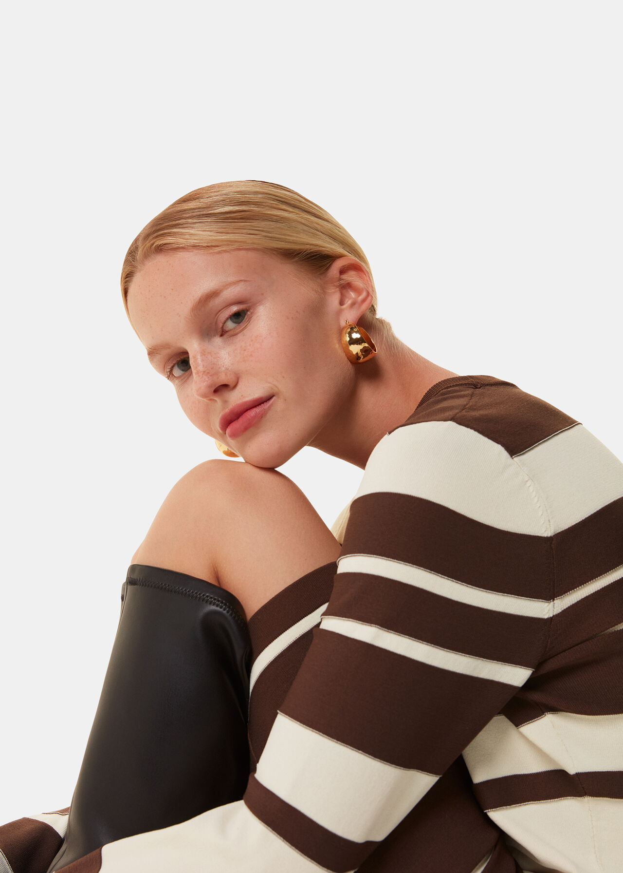 Variegated Stripe Knit Dress