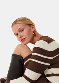 Variegated Stripe Knit Dress