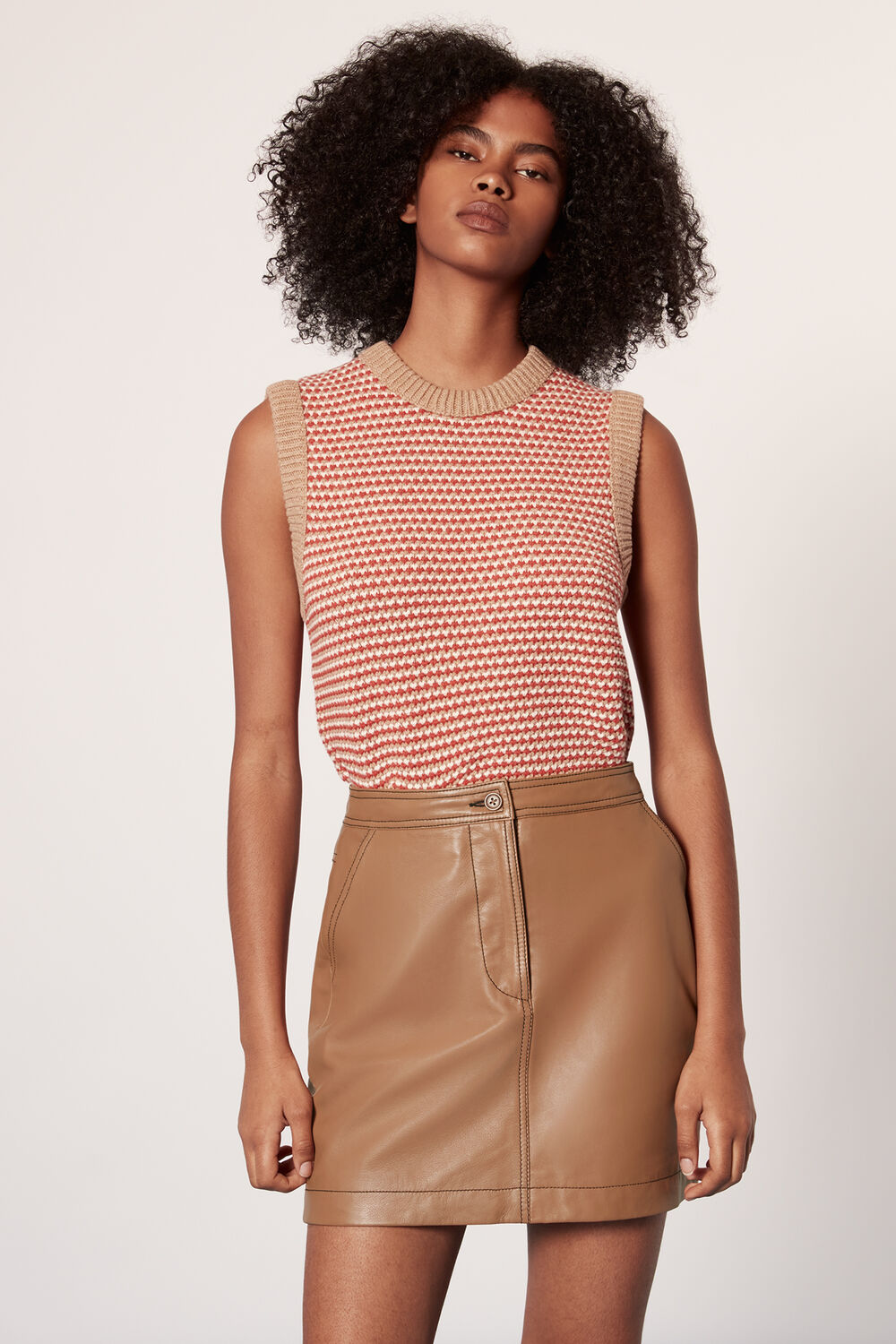 Stevie Leather Mini Skirt