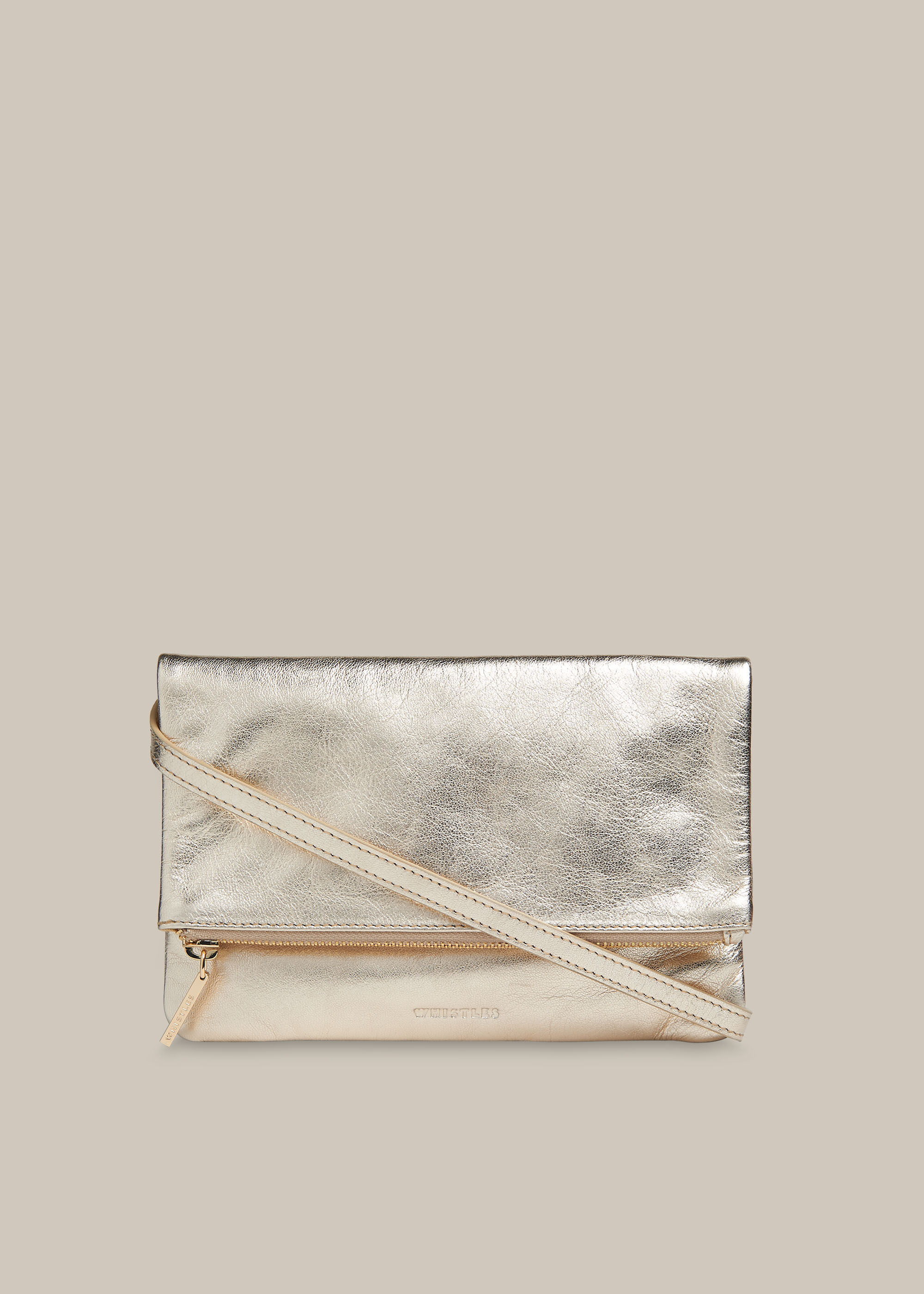 Whistles gold clutch outlet