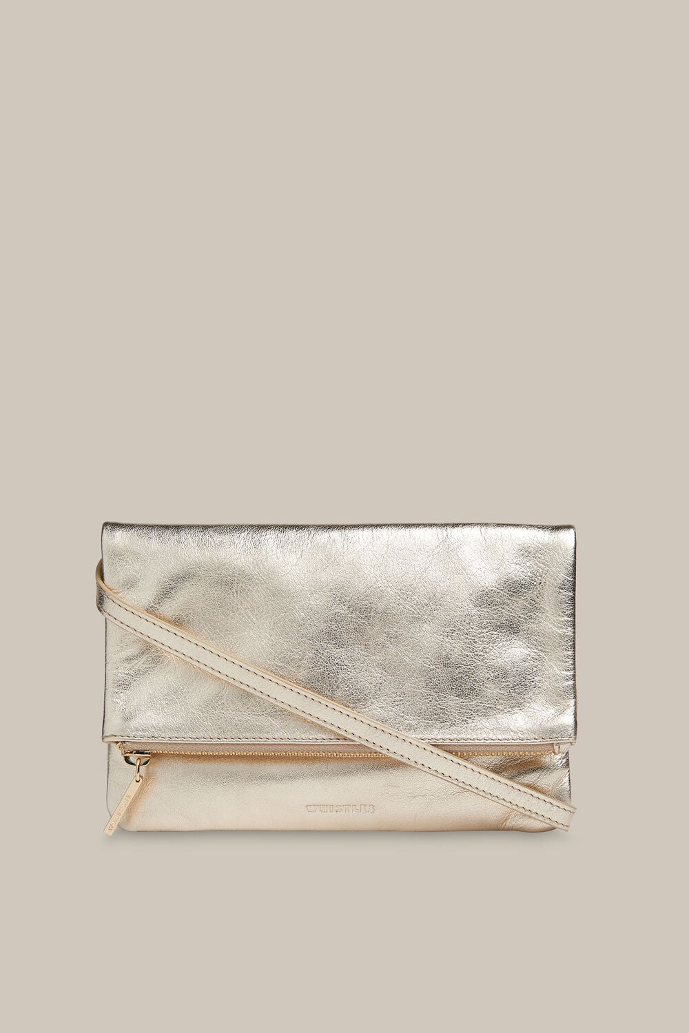 Issy Mini Foldover Bag Gold/Multi