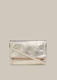 Issy Mini Foldover Bag Gold/Multi