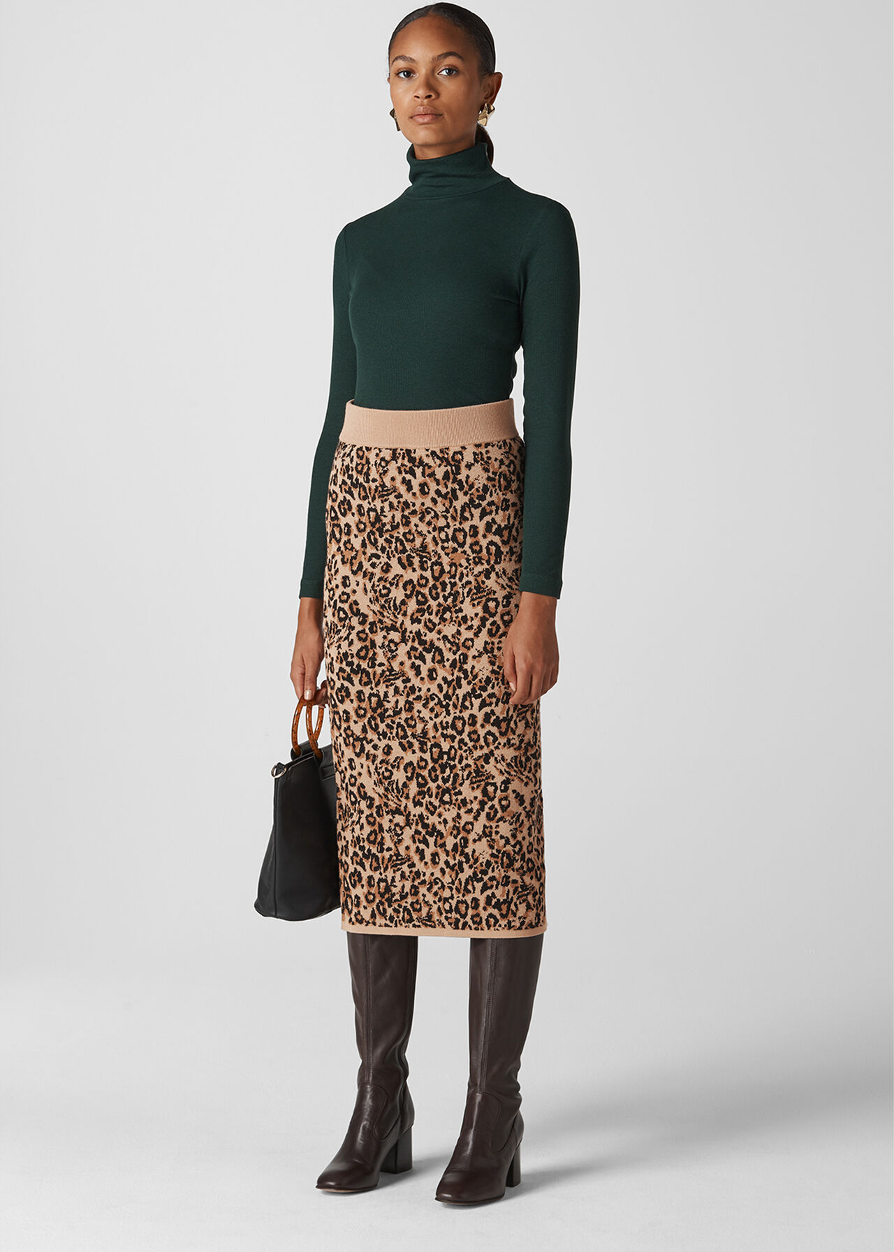 Jungle Cat Knitted Skirt