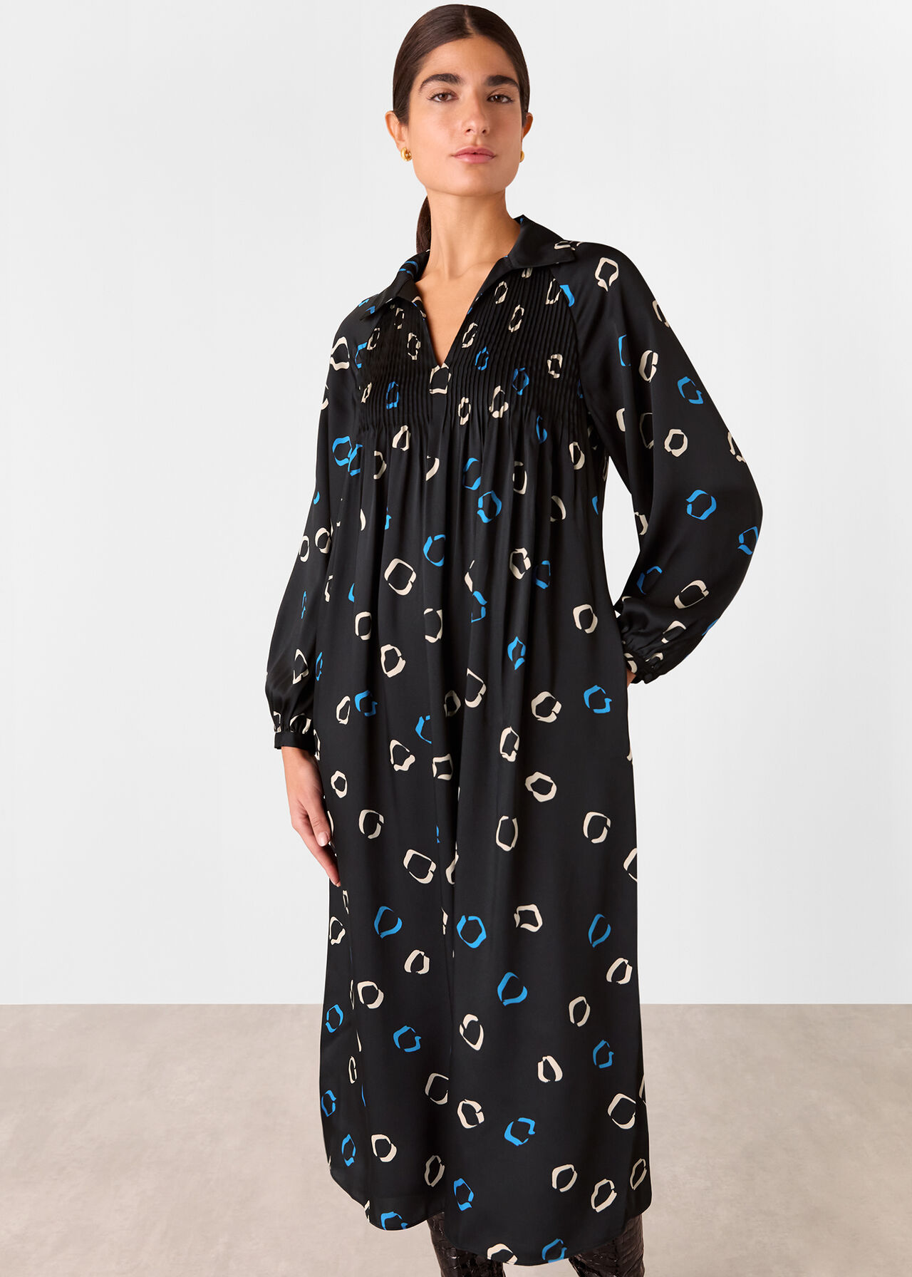 Scattered Hoops Midi Dress