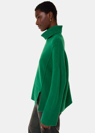 Wool Mix Roll Neck Knit