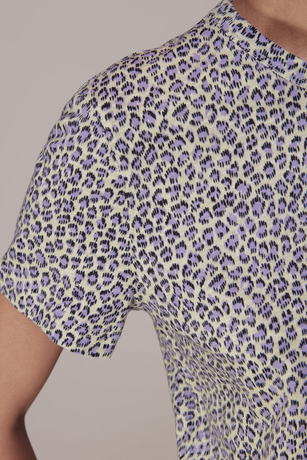Dashed Leopard Print T-Shirt