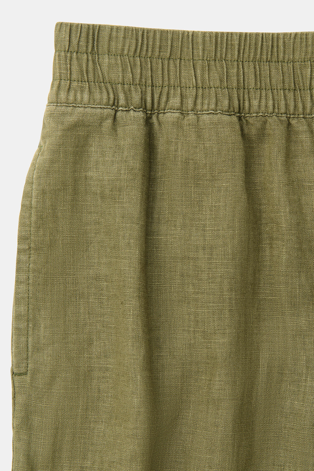 Khaki Linen Pocket Trouser