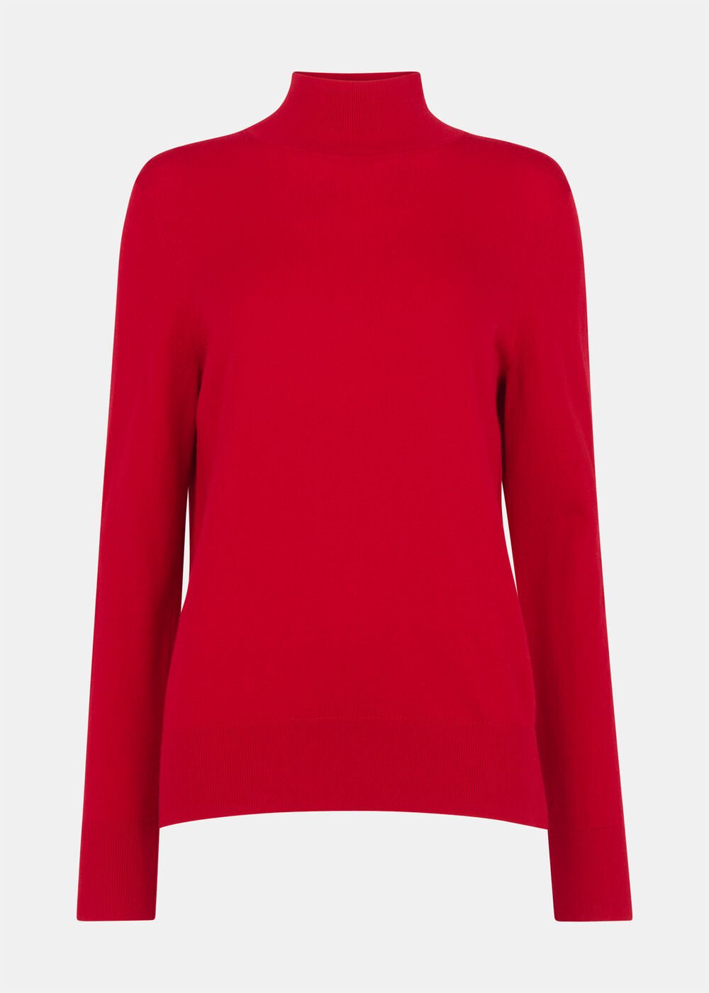 Fine Wool Mix Funnel Neck Knit