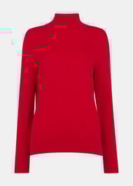 Fine Wool Mix Funnel Neck Knit