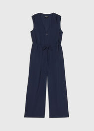 V Neck Sleeveless Jumpsuit