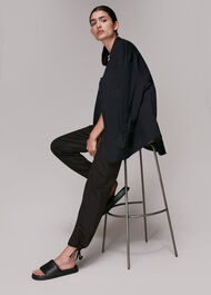 Washed Tie Hem Trouser