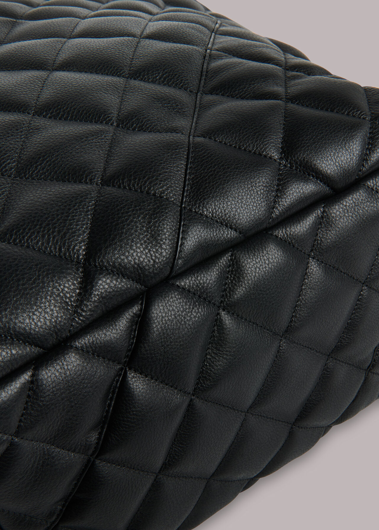 Lyle Leather Quilted Tote Bag