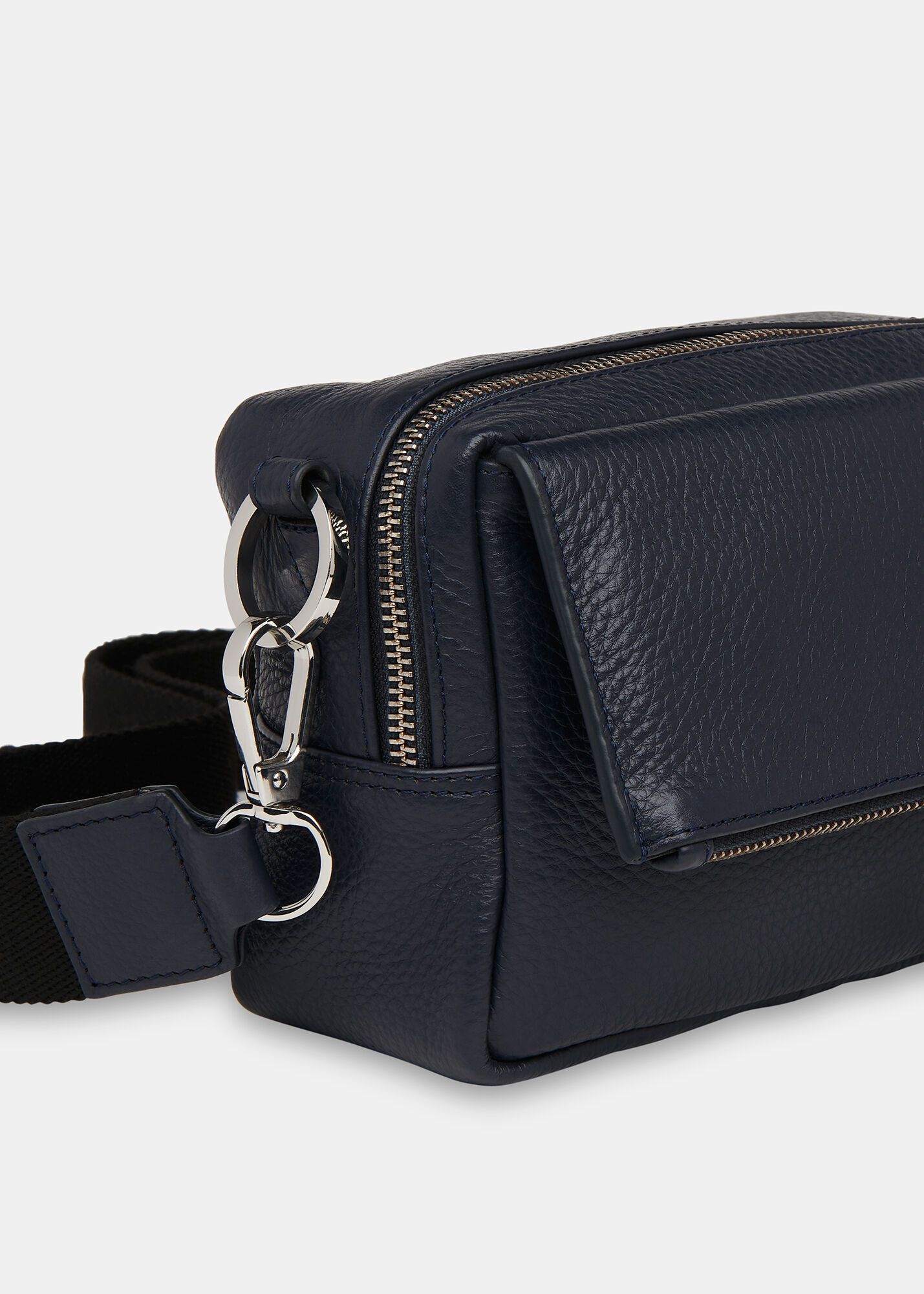 Bibi Navy Leather Crossbody Bag With Strap Whistles